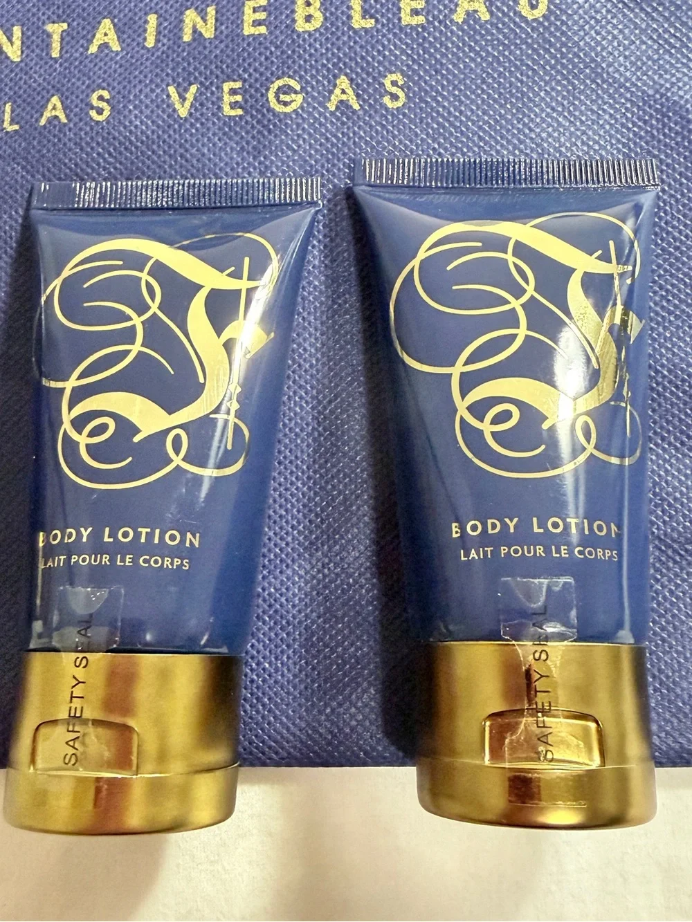 New Fontainebleau Las Vegas Hotel Toiletries Set – 1 Shampoo & 2 Body Lotion